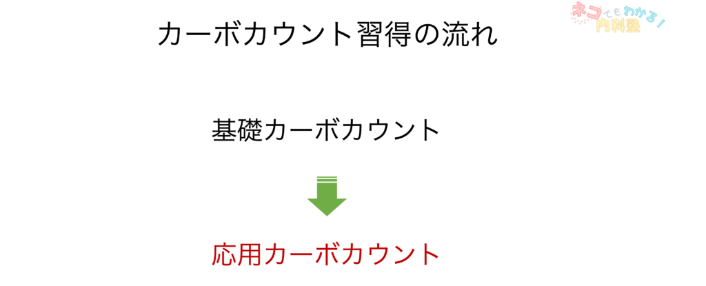 カーボカウント習得の流れ 応用