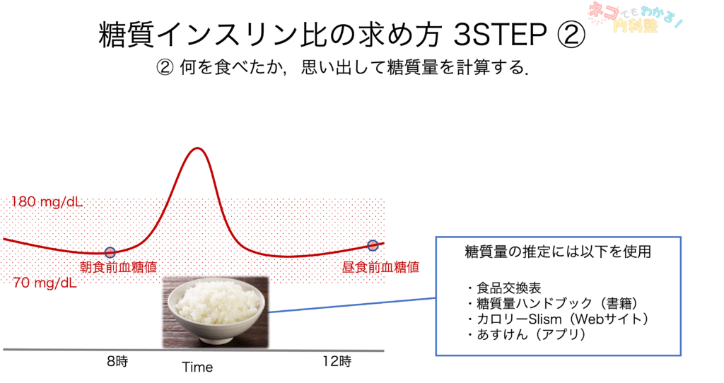 糖質インスリン比の求め方2