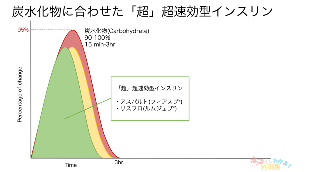 炭水化物に合わせた超超速効型インスリン
